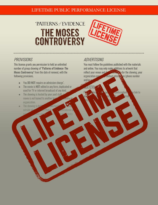 The Moses Controversy PDF - Movie Event Kit Lifetime License Renewal