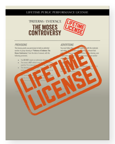 The Moses Controversy PDF - Movie Event Kit Lifetime License Renewal